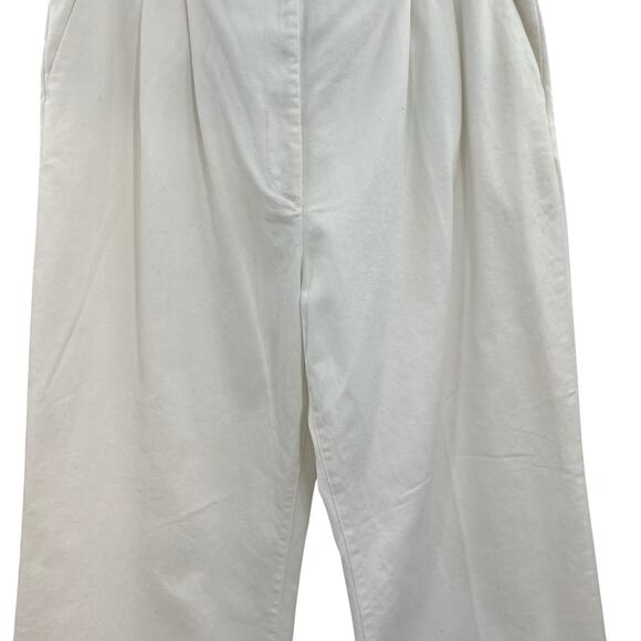 Favorite Daughter The Favorite Pant Denim Wide Leg Geneva White Ivory Size US 18 - Picture 4 of 14